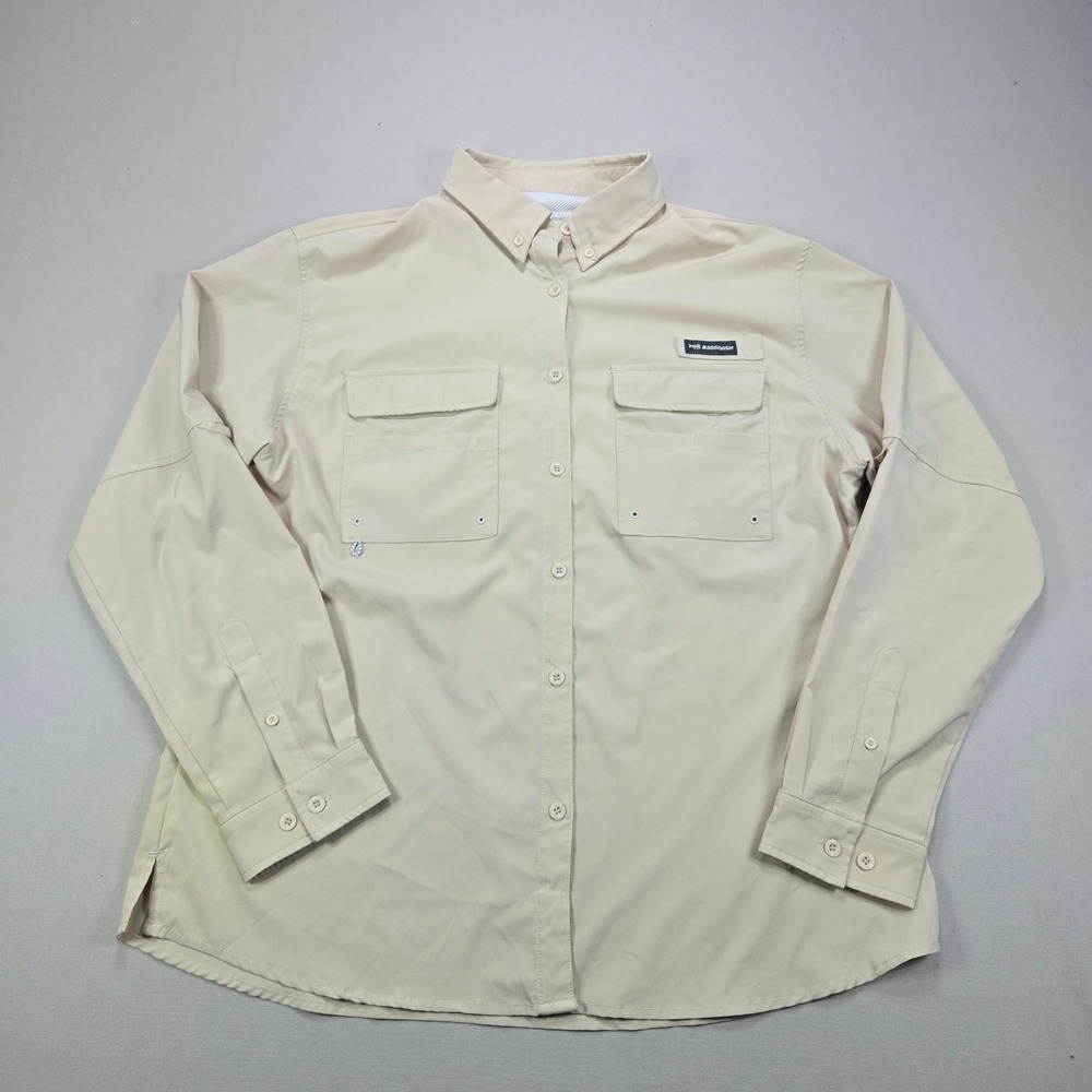 Bassdash Fishing Shirt BG1036 Performance Ventilated Beige Women 2XL